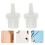 200Pcs White Pc Eyelash Glue Bottle Caps Precision Sealing Replacement 10