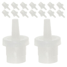 200Pcs White Pc Eyelash Glue Bottle Caps Precision Sealing Replacement