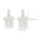 200Pcs White Pc Eyelash Glue Bottle Caps Precision Sealing Replacement 2