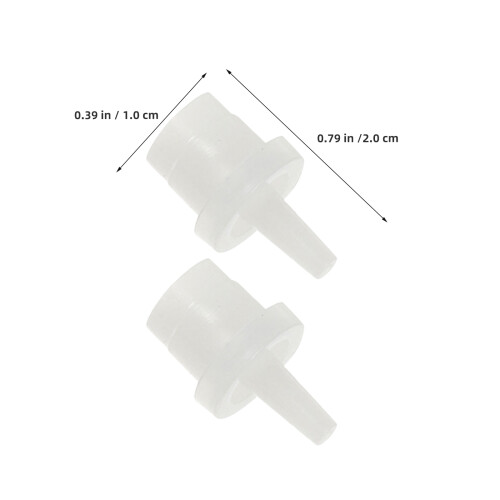 200Pcs White Pc Eyelash Glue Bottle Caps Precision Sealing Replacement 2
