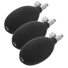 3Pièces Poire De Gonflage Manuel En PVC Métal Pour Tensiomètre Noir
