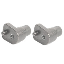 2X D12 Metal Steering Accessories Steering Block Upgrades Parts for WPL D12 1/10 RC Drift Car,Titanium