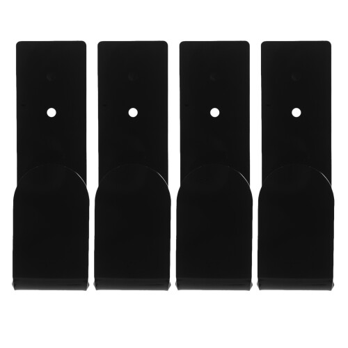 4Pcs Black Acrylic Martial Art Belt Wall Display Rack for Home Use