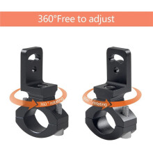 2X Support de Phare de Moto Universel 22mm 25mm 7/8 Pouces Pince de Tube de Support de Projecteur pour Cafer Racer Chopper, TG82