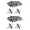 200Pcs 51418224768 Plastic Rivets Clip for  E46 E53 E90 E91 E70 Door Panel Auto Fasteners Trim Panel Push Retainer 1