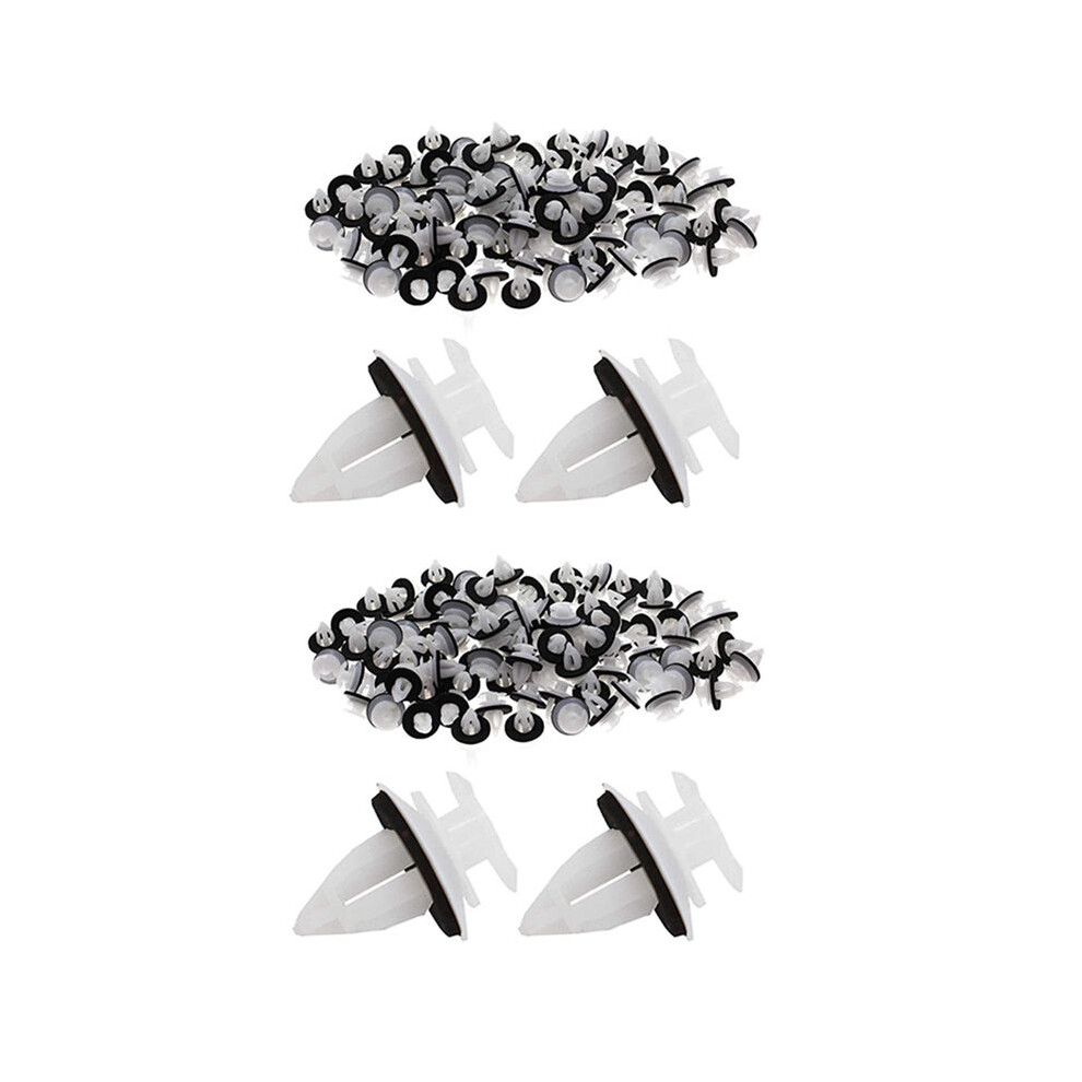 200Pcs 51418224768 Plastic Rivets Clip For E46 E53 E90 E91 E70 Door Panel Auto Fasteners Trim Panel Push Retainer 4711501486502
