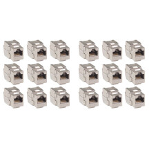 24 Pezzi RJ45  Cat7 Cat6A Schermato FTP in Lega di Zinco Modulo Adattatore Connettore Jack  di Rete 10 GB