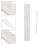 1Set Test Animali Strisce ABS Bianco Rilevamento Rapido 9