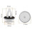 200Pcs 51418224768 Plastic Rivets Clip for  E46 E53 E90 E91 E70 Door Panel Auto Fasteners Trim Panel Push Retainer 6