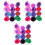 36Pz Sciarpe Giocoleria Performance in Chiffon Colorate 3