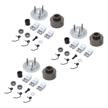 3X RC Clutch Bell 14T Gear Bearing Clutch Shoes Springs Cone&Engine Nut Flywheel Assembly for Nitro Car HPI HSP
