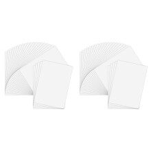 50 Blatt Bedruckbares Vinyl Aufkleber Papier Selbstklebendes Wasserdichtes Matt Weißes Druck Papier Blatt für Den Tintenstrahldrucker