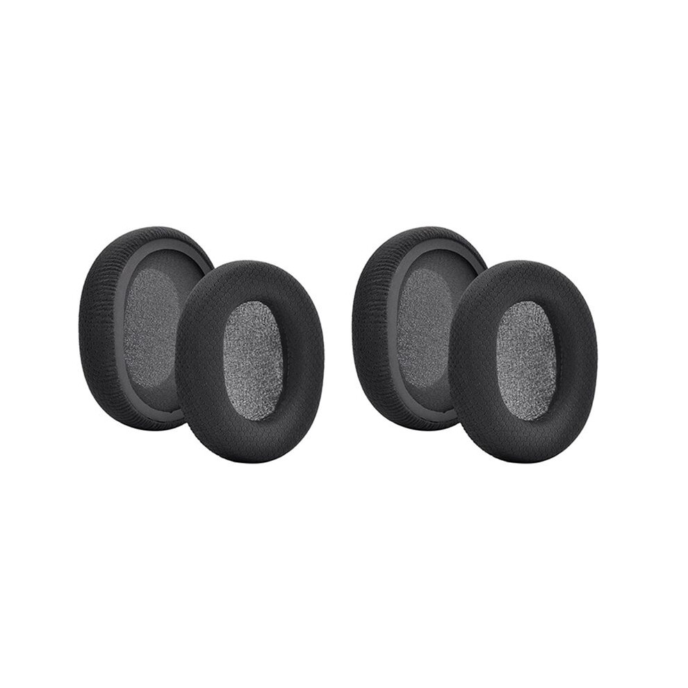 2X Fabric Ear Pads Cushion Earmuffs Replacement For Arctis 3/Arctis5/Arctis7/Arctis9/Arctis 1 Gaming Headset Black 4714040169806