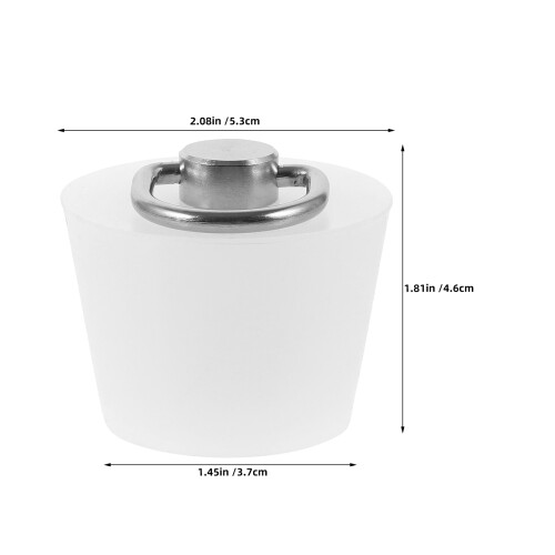 Tappo Scarico Bagno Bianco Resistente Per Lavandino 1