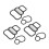 6x 15825-P2M-005 Magnet Ventil Dichtung Satz für   VTEC 1996-2005 1
