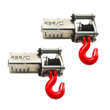 2X for WPL Automatic All-Metal Winch for 1/16 WPL C34 C34K C34 MN RC Car DIY Upgrade Parts