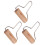 3 Pezzi Rullo In Legno Per Pasta Polimerica 3,3" 1