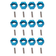 12X A949-11 Aluminum Hexagon Wheel Hex  Mount Hub Pins 7mm Upgrade Parts for  1/18 A949 A959 A969 A979 K929