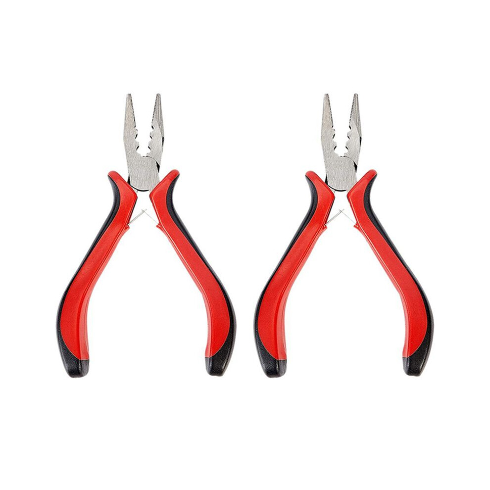 2 Pack 45 Steel Jewelry Bead Crimper Tools Crimping Press Plier For Jewelry Making Red 4713298601052