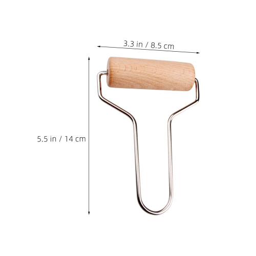 3 Pezzi Rullo In Legno Per Pasta Polimerica 3,3" 1