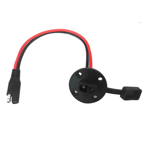 2X SAE Connector - SAE Power Socket Sidewall Port, Solar  SAE Quick Connect Solar Panel Mount 2
