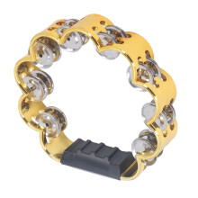 Doppelte Reihe Goldene Tamburine mit Knalligen Glöckchen für Musikliebhaber