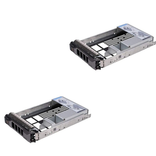 2X Bandeja de Suporte de Disco Rígido de 3,5 Polegadas para Servidores  PowerEdge - com Adaptador de HDD de 2,5 Polegadas NVMe SSD SAS