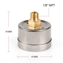 2X Universal Fuel Pressure Gauge 1/8 NPT(140 Psi) with 3/8 Inch Fuel Fuel Pressure Gauge Sensor T-Fitting Adapter