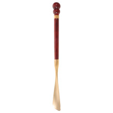 Strumento Calzascarpe Ergonomico in Legno E Ottone Multiplo Uso