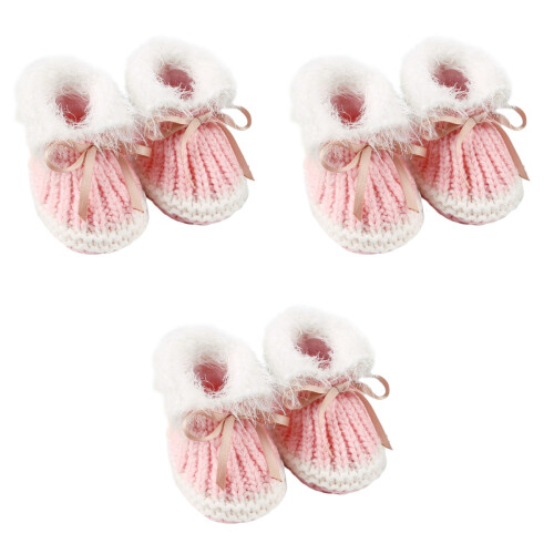 3Paia Scarpe Prehobblers Rosa Per Calde E Facili Indossare 2