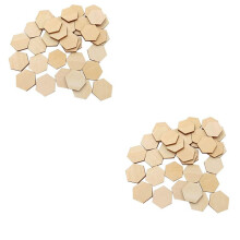 200 Wooden Pieces Hexagon Wood Shape Beech Wood for DIY Arts  Project Ready to Paint or Decorate(25mm)