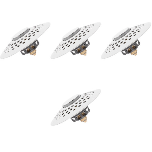 4Pz Scarico E Lavabo Argento Antipolvere E Bagno 2