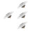 4Pz Scarico E Lavabo Argento Antipolvere E Bagno 6