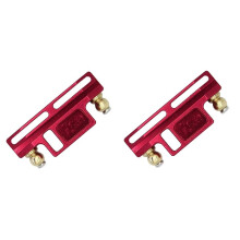 2X for WPL D12 1/10 RC Truck Car Upgrade Parts Metal Steering Group Assembly Steering Block Spare Accessories,Red