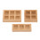 9Pz Piatti Miniatura Legno Per E Festa Case Bambole 3