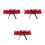 3Pz Giarrettiere Pizzo E Tessuto Comfort Regolabile Per Sposa E Party 8