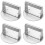 4St Rvs Burgerpers Non-Stick Patty Maker Voor Thuis 5