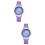 2Pz Orologi Polso Cartoon Viola Design Unico E Impermeabile 9