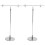 2St Compacte Zilveren Posterstandaard T- Antiroest Bruiloft 4