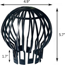 2X Downpipe Filter Plastic Roof Gutter Balloon Guard Filters for Most Household Downpipes Garden Protective Cover