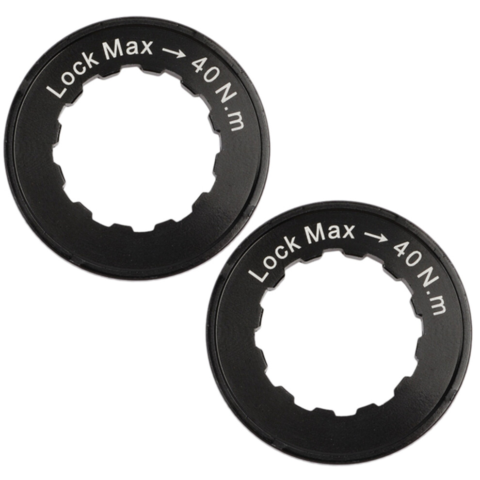 2Pcs Centerlock Hubs Rotor Adapter Mtb Bike Center Lock Disc Cover Aluminum Alloy Kit For Bicycle Parts Black 4711715901013