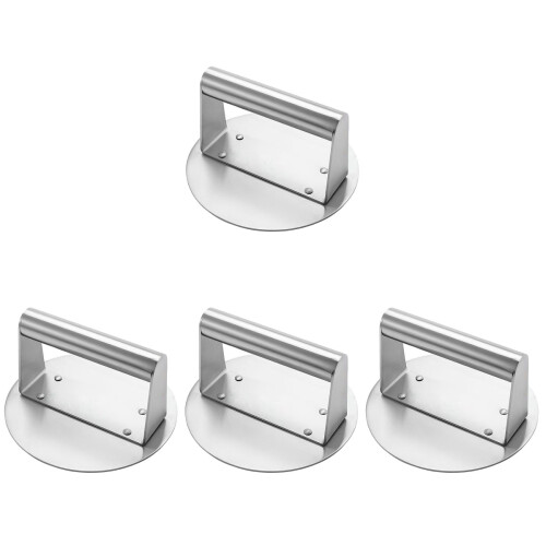 4St Rvs Burgerpers Non-Stick Patty Maker Voor Thuis 1