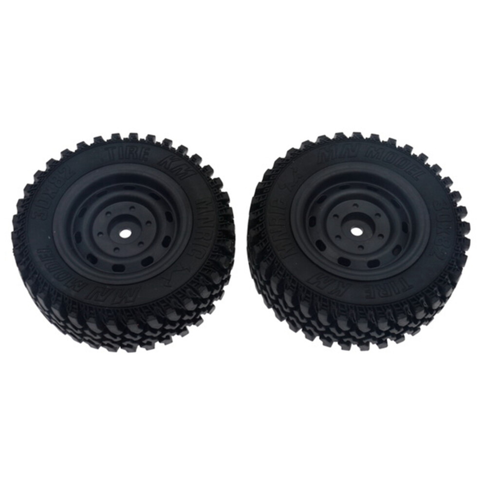 40Pcs Rubber Wheel Tire Tyre Set For Mn86 1/12 Rc Car Diy Upgrade Spare Parts Accessories Black 6032701112243