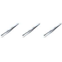 3X Tono de Plata Pinza de 3,5 pulgadade Longitu de Acero Inoxidable para Cejas