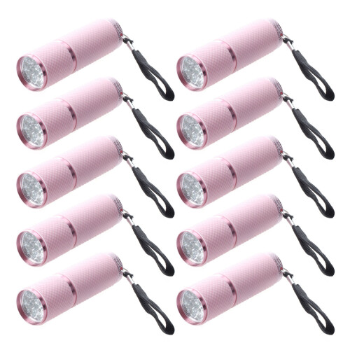 10X Outdoor   Rubber Coated 9-LED Flashlight Torch