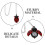 Ketting Met Rood Lieveheersbeestje Design 7