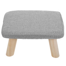 Natural Wood Foot Stool Ergonomic Yoga Bench for Office and Living
