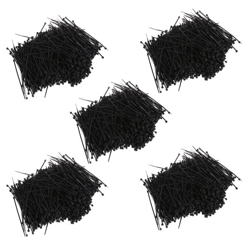 5000 Pcs Black Nylon Cable Zip Tie Fasten Wrap 95mm x 2mm