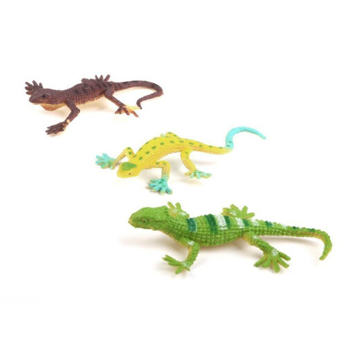 Gecko Small Plastic Lizard Simulation Reality Decoration Children's Toys 24 Pcs 1