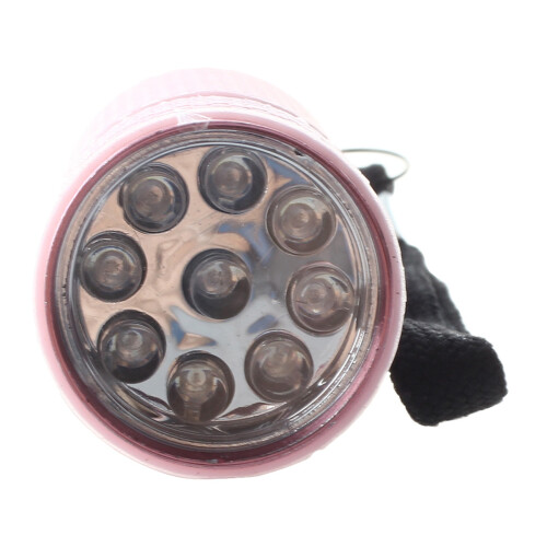 3X Outdoor   Rubber Coated 9-LED Flashlight Torch 2